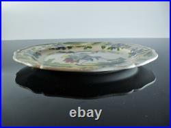 LES ISLETTES ASSIETTE PLAT FAÏENCE CÉRAMIQUE POLYCHROME SIGNE COLECTION art deco