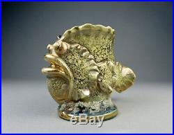 LOUIS AUGUSTE DAGE vase céramique sculpture poisson art déco