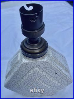Lampe Céramique Craquelé Art Deco 1925