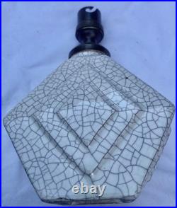 Lampe Céramique Craquelé Art Deco 1925