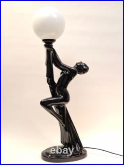 Lampe Ceramique Style Art Deco Femme Nue Luminaire Erotique Lampe Ceramique Style Art Deco Femme Nue Luminaire Erotique