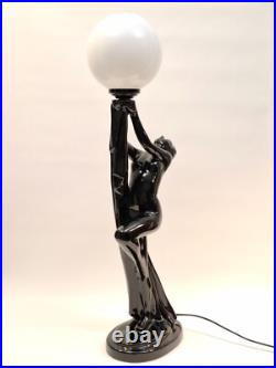 Lampe Ceramique Style Art Deco Femme Nue Luminaire Erotique Lampe Ceramique Style Art Deco Femme Nue Luminaire Erotique