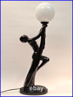 Lampe Ceramique Style Art Deco Femme Nue Luminaire Erotique Lampe Ceramique Style Art Deco Femme Nue Luminaire Erotique