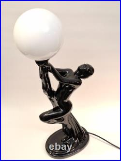 Lampe Ceramique Style Art Deco Femme Nue Luminaire Erotique Lampe Ceramique Style Art Deco Femme Nue Luminaire Erotique