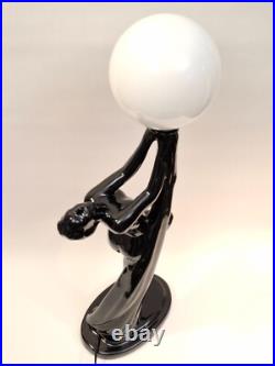 Lampe Ceramique Style Art Deco Femme Nue Luminaire Erotique Lampe Ceramique Style Art Deco Femme Nue Luminaire Erotique