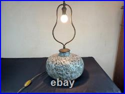 Lampe Céramique à Émail Crispé LA CHARENTAISE Art Déco 1930