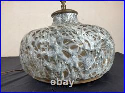 Lampe Céramique à Émail Crispé LA CHARENTAISE Art Déco 1930