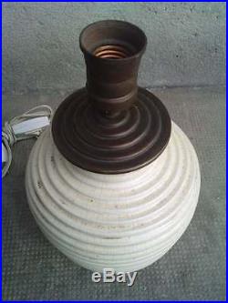 Lampe ceramique MADE IN FRANCE art deco PRIMAVERA lamp modernist ceramic