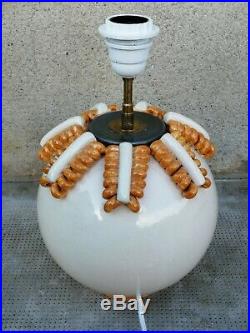 Lampe céramique design Sainte radegonde pottery lamp art deco