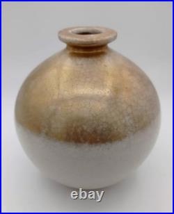 Lampe céramique or Art déco Brisdoux Bonny