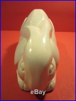Lapin Ceramique Craquelee Art Deco Saint Clement Lemanceau/old Ceramic/rabbit