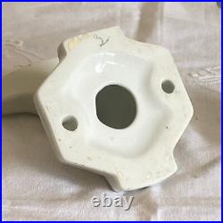 Lot de 3 patères murales art déco anciennes porcelaine céramique ACC-7346