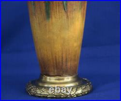 Louis DAGE (1885-1961) Vase Céramique et Bronze Doré Epoque Art Déco ca 1930