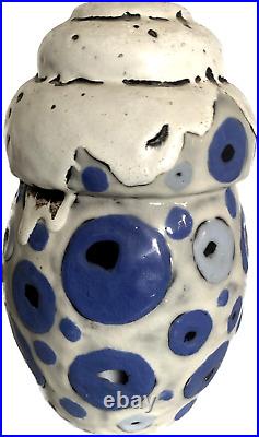 Louis Dage beau vase Art deco en ceramique