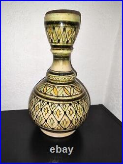 Magnifique Céramique Al Soussi Safi Maroc Vase Art Déco Début XX°