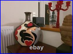 Magnifique paire de vases art déco céramique