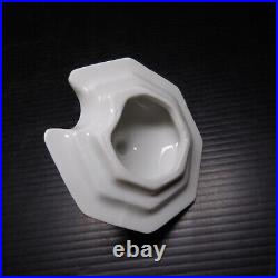 N23.490 céramique porcelaine sucrier blanc liserés or fin Benz art déco table