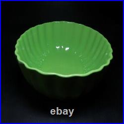 N9085 Coupe coquillage céramique vide-poche vert poterie vintage art déco