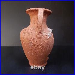 N9125 Céramique terre cuite vase amphore vintage art déco antiquité fait main