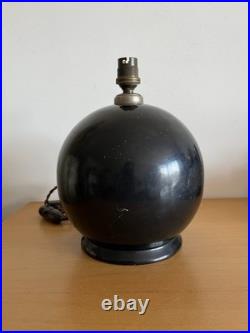 PIED DE LAMPE Boule Céramique SLOVAQUIE Art Déco 1930