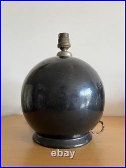 PIED DE LAMPE Boule Céramique SLOVAQUIE Art Déco 1930