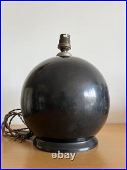 PIED DE LAMPE Boule Céramique SLOVAQUIE Art Déco 1930