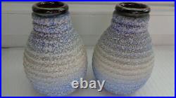 Paire De Vase En Ceramique Art Deco Signe Louis Dage
