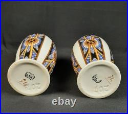 Paire de vase Art Déco Auguste MOUZIN Modèle 207 decor 724