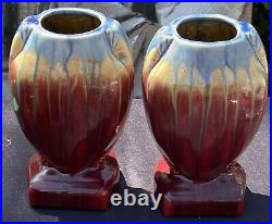 Paire de vase art deco en ceramique
