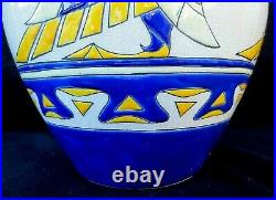 Paire de vase en céramique Art Déco KERALOUVE modèle 509-2