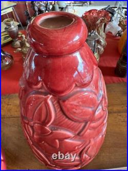 Paire de vases Saint-Clément de style Art Déco en Céramique