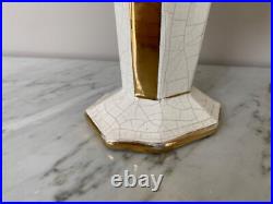 Paire de vide poches, cassolettes, présentoirs, ART DECO, céramique craquelée