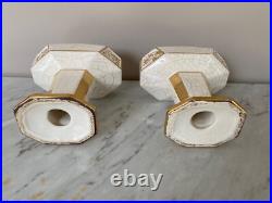 Paire de vide poches, cassolettes, présentoirs, ART DECO, céramique craquelée