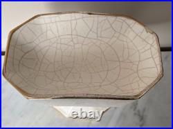 Paire de vide poches, cassolettes, présentoirs, ART DECO, céramique craquelée