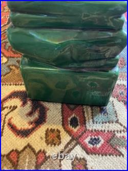 Panthère À L'affût Grande Céramique Émaillée Art Déco 58,5x27,5x12 Signée B État