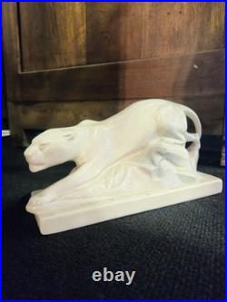 Panthère céramique Craquelé Art Déco