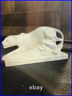 Panthère céramique Craquelé Art Déco