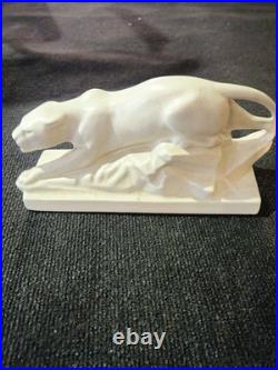 Panthère céramique Craquelé Art Déco