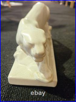 Panthère céramique Craquelé Art Déco