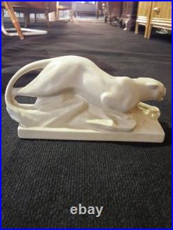 Panthère céramique Craquelé Art Déco