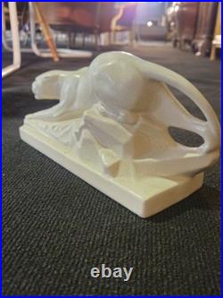 Panthère céramique Craquelé Art Déco