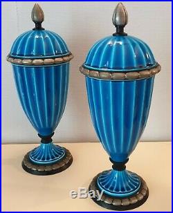 Paul Milet Sevres Paire De Vase Ceramique Époque Art Déco