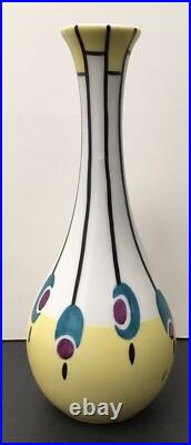 Petit Vase Céramique Soliflore Art Déco Liane Henri Delcourt Boulogne sur Mer