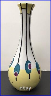 Petit Vase Céramique Soliflore Art Déco Liane Henri Delcourt Boulogne sur Mer