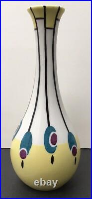 Petit Vase Céramique Soliflore Art Déco Liane Henri Delcourt Boulogne sur Mer