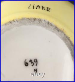 Petit Vase Céramique Soliflore Art Déco Liane Henri Delcourt Boulogne sur Mer