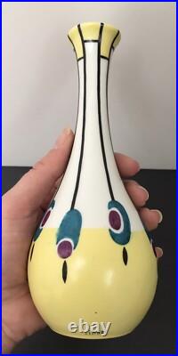 Petit Vase Céramique Soliflore Art Déco Liane Henri Delcourt Boulogne sur Mer