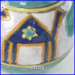 Pichet 21 cm zoomorphe carafe ceramique atelier louis tissier tunisien art deco Pichet 21 cm zoomorphe carafe ceramique atelier louis tissier tunisien art deco