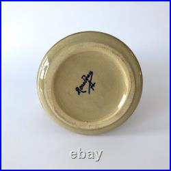 Pichet Art déco en céramique émaillée bleu et or, Alfred Renoleau Années 1920s