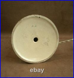 Pied De Lampe Art Deco Ceramique Craquelee 1930 Signature A Identifier